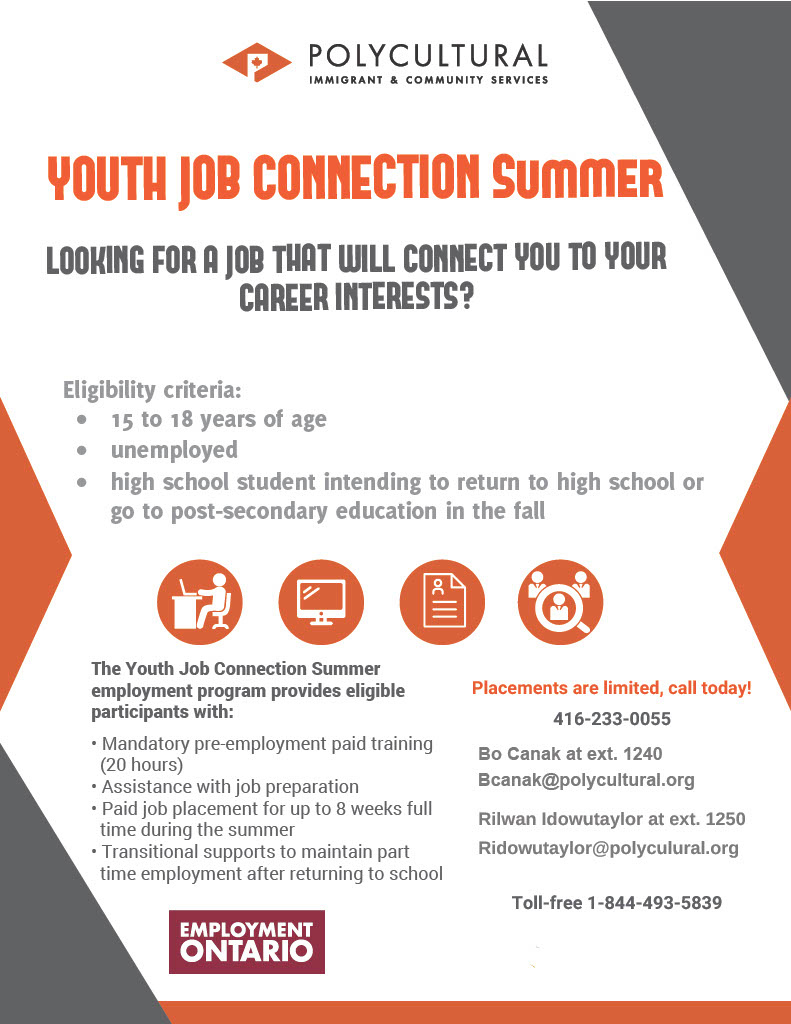 Youth Job Connection Ages 15 to 18