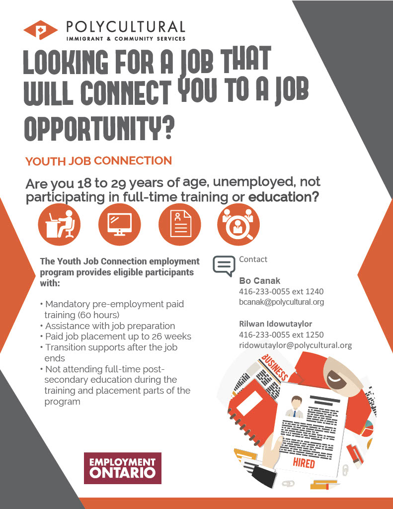 Youth Job Connection Ages 18 to 29